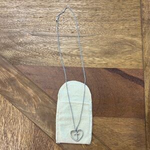 James Avery Silver Heart Necklace